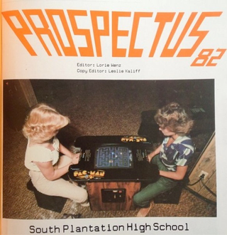 Illustration for article titled Video Game-Themed 1982 Yearbook Cover